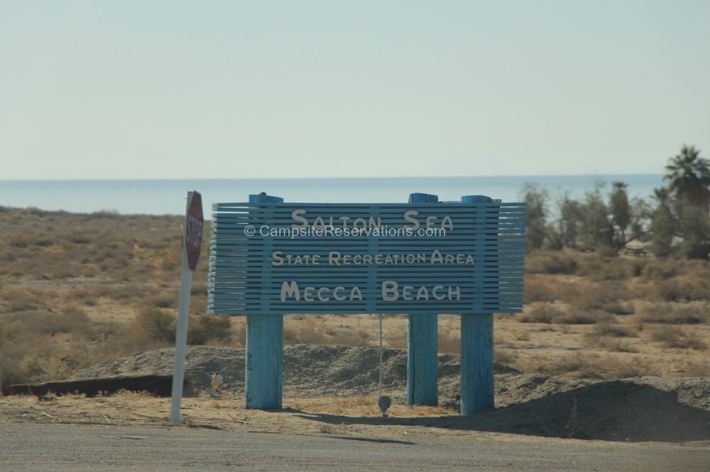 Mecca Beach Campground at Salton Sea State Rec Area, California, United